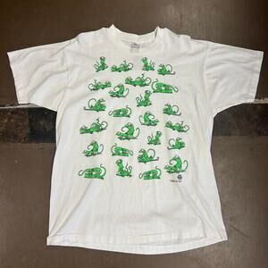 Vintage 90s Lizard Sex Shirt Funny Comedy Outhouse Designs Single Stitched
